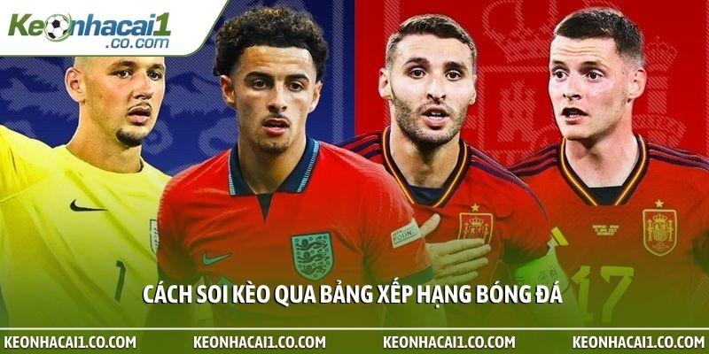 Cách soi kèo qua bảng xếp hạng bóng đá